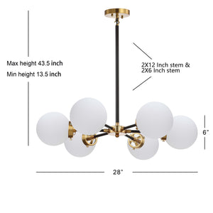 Caleb Brass Cluster Pendant Brass Gold/Black