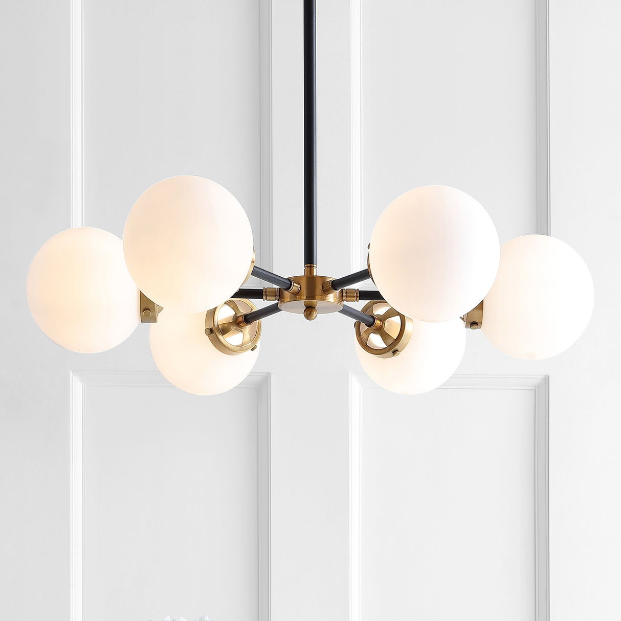 Caleb Brass Cluster Pendant Brass Gold/Black