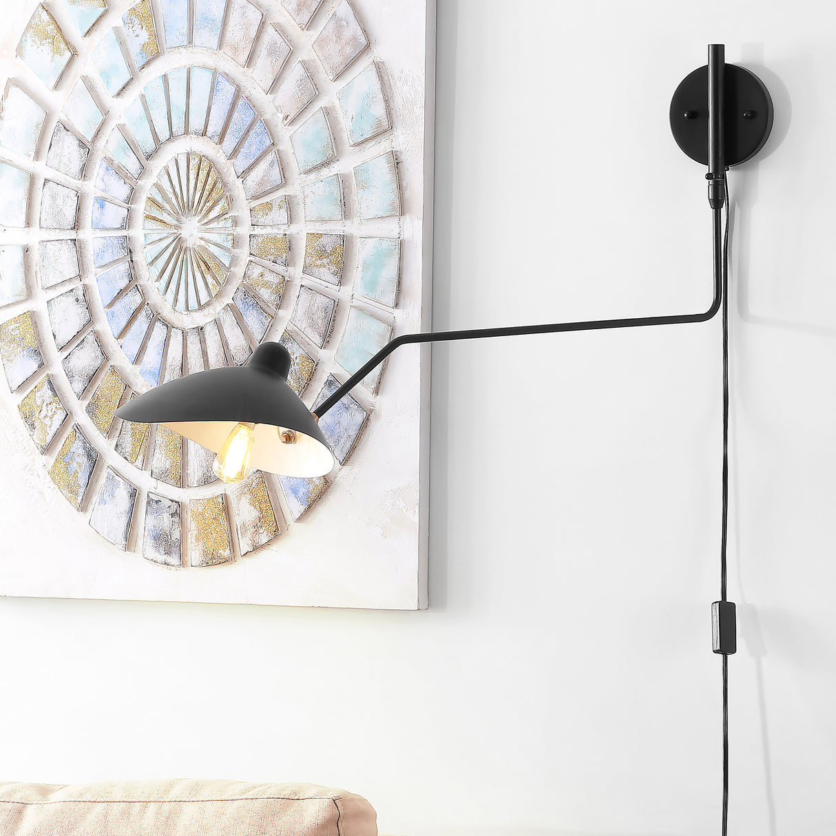 Frank Iron Retro Swing LED Wall Sconce