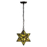 Stella Moravian Star Metal/Clear Glass LED Pendant