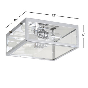 Grayson Metal/Glass LED Flush Mount
