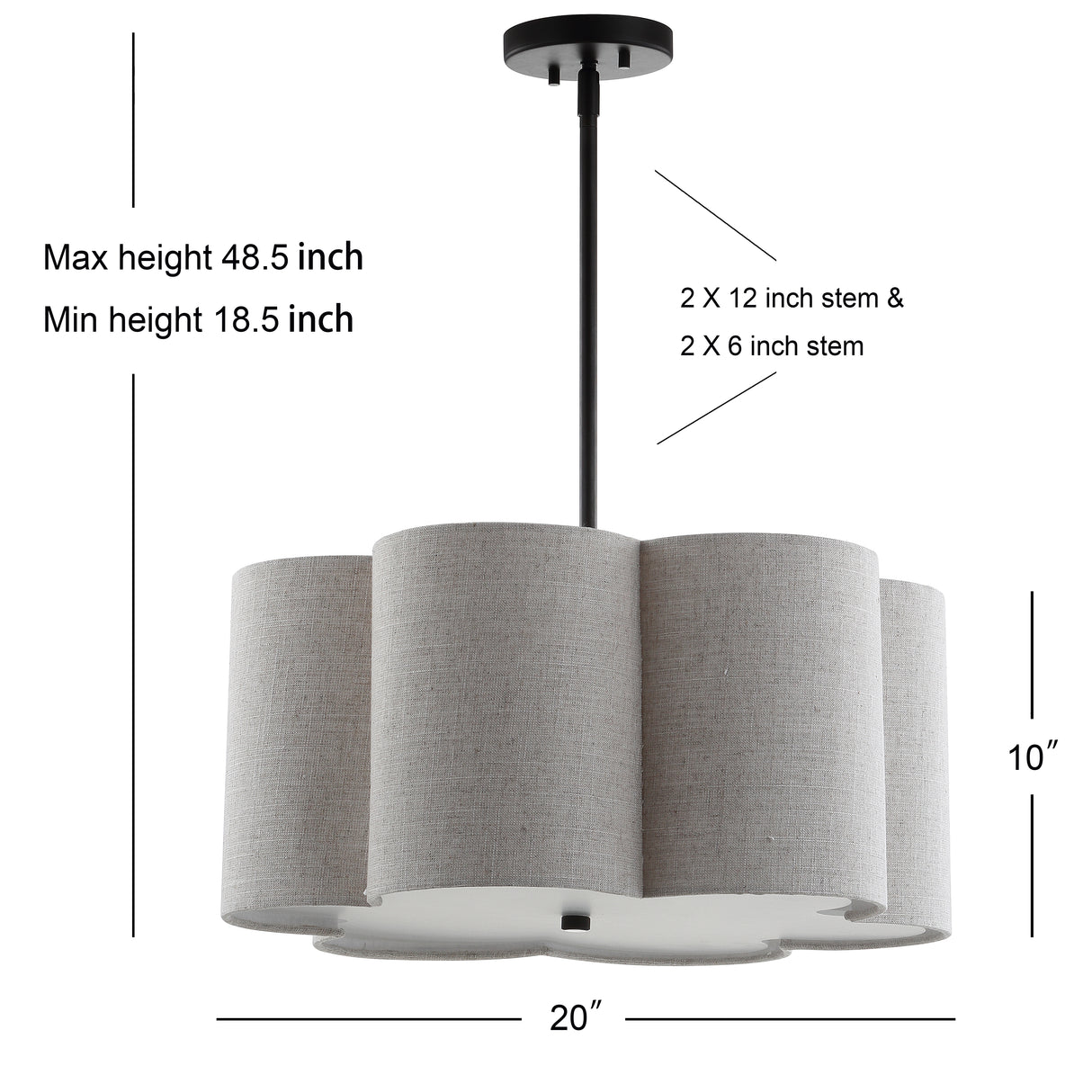 Heather Adjustable Metal LED Pendant