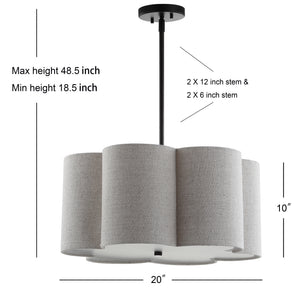 Heather Adjustable Metal LED Pendant