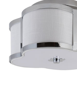 Quatrefoil Scalloped Shade Metal Classic Glam LED Flush Mount