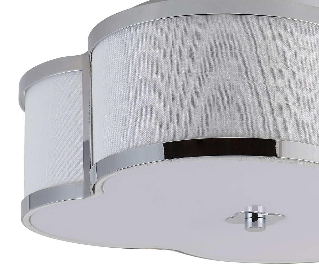 Quatrefoil Scalloped Shade Metal Classic Glam LED Flush Mount