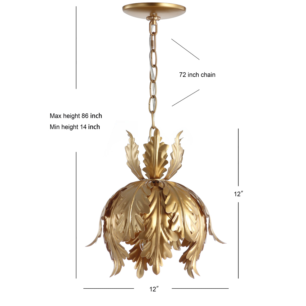 Anne Adjustable Metal LED Pendant