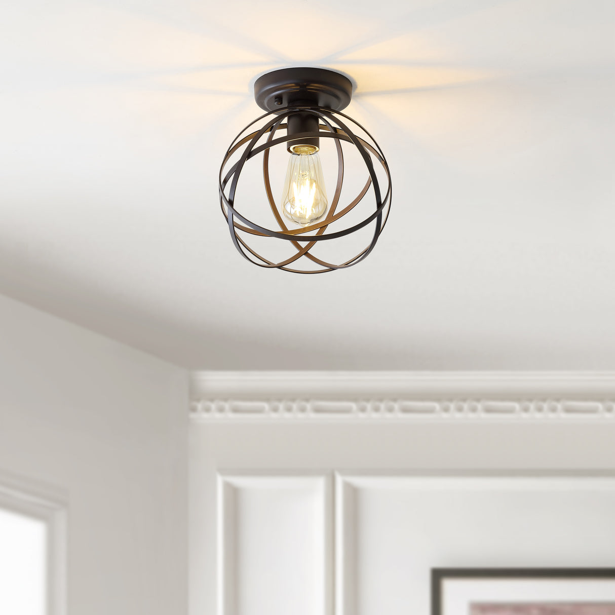 Alba Orb Metal LED Flush Mount