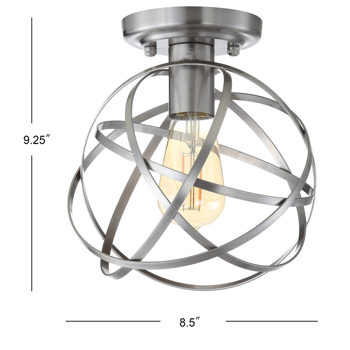 Alba Metal Orb LED Flush Mount