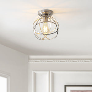 Alba Metal Orb LED Flush Mount