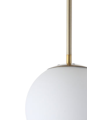 Bleecker Metal/Glass Globe LED Pendant