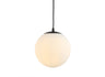 Bleecker Metal/Glass Globe LED Pendant