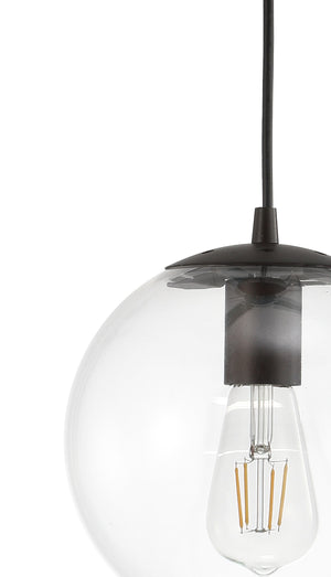 Bleecker Metal/Glass Globe LED Pendant