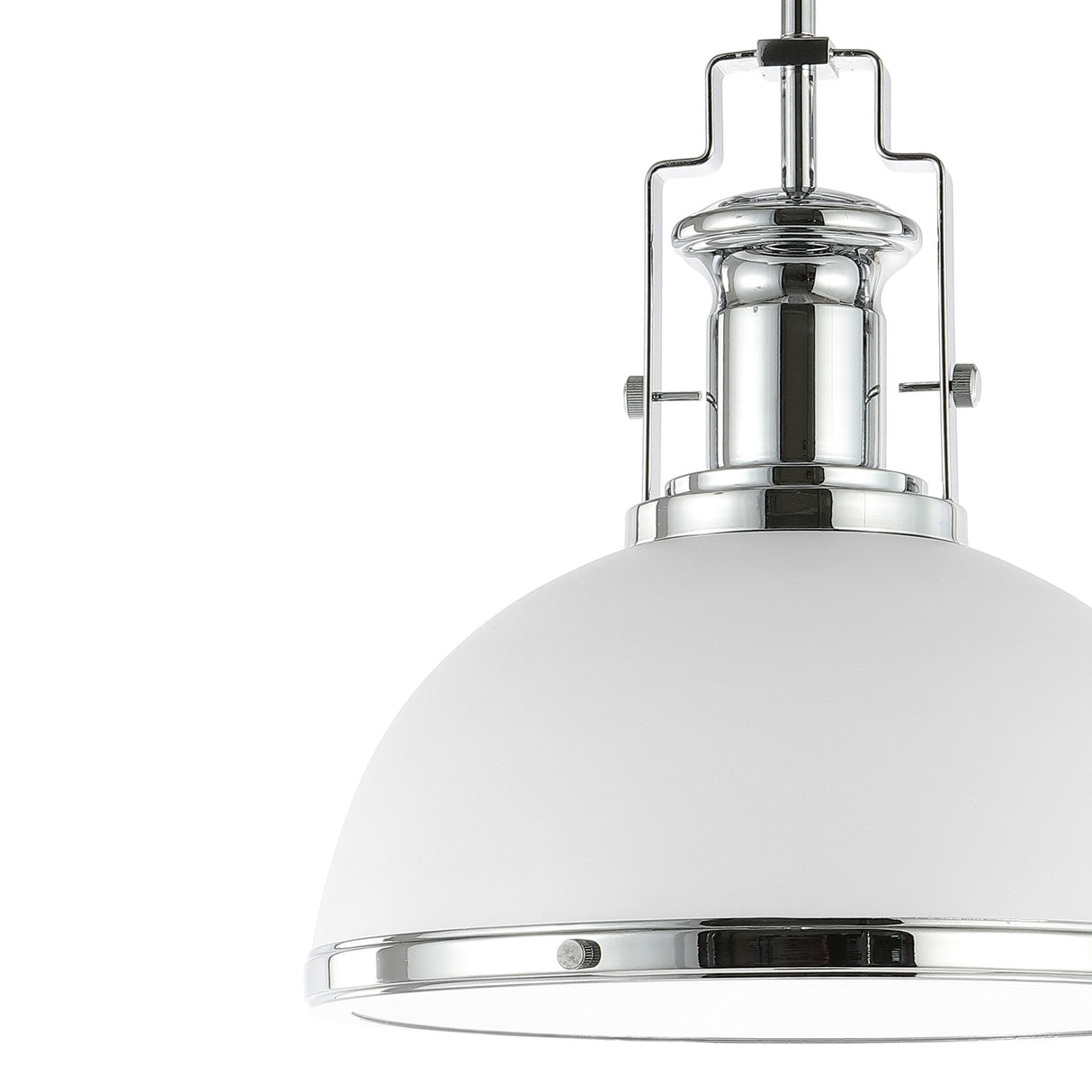 Homer 1-Light Modern Industrial Iron LED Dome Pendant