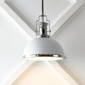 Homer 1-Light Modern Industrial Iron LED Dome Pendant