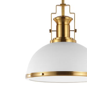 Homer 1-Light Modern Industrial Iron LED Dome Pendant