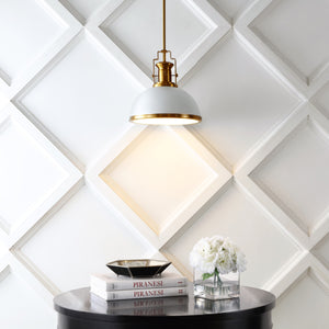 Homer 1-Light Modern Industrial Iron LED Dome Pendant