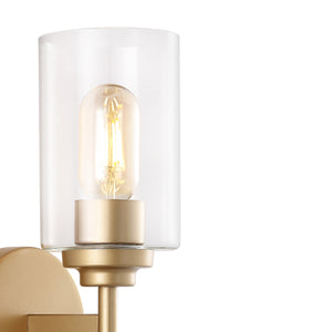 Giles 2-Light Farmhouse Industrial Iron Cylinder LED Sconce