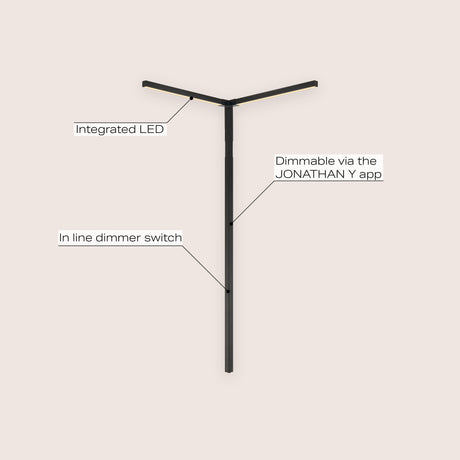 Madsen 2-light modern minimalist iron integrated plug-in led sconce for ceiling corner with app/remote controllers