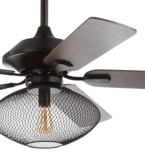 Clift 1-Light Mid-century LED Ceiling Fan With Remote
