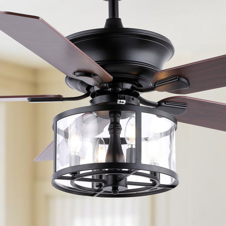 Braxton-4-Light-Farmhouse-Industrial-Iron-Drum-Shade-LED-Ceiling-Fan-With-Remote-Ceiling-Fans