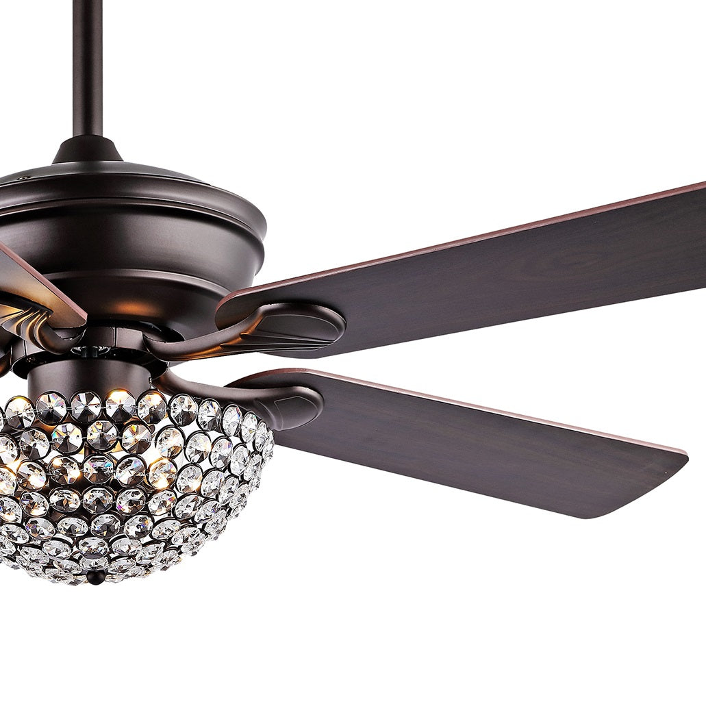 Cammy 3-Light Traditional Transitional Iron LED CEILING FAN