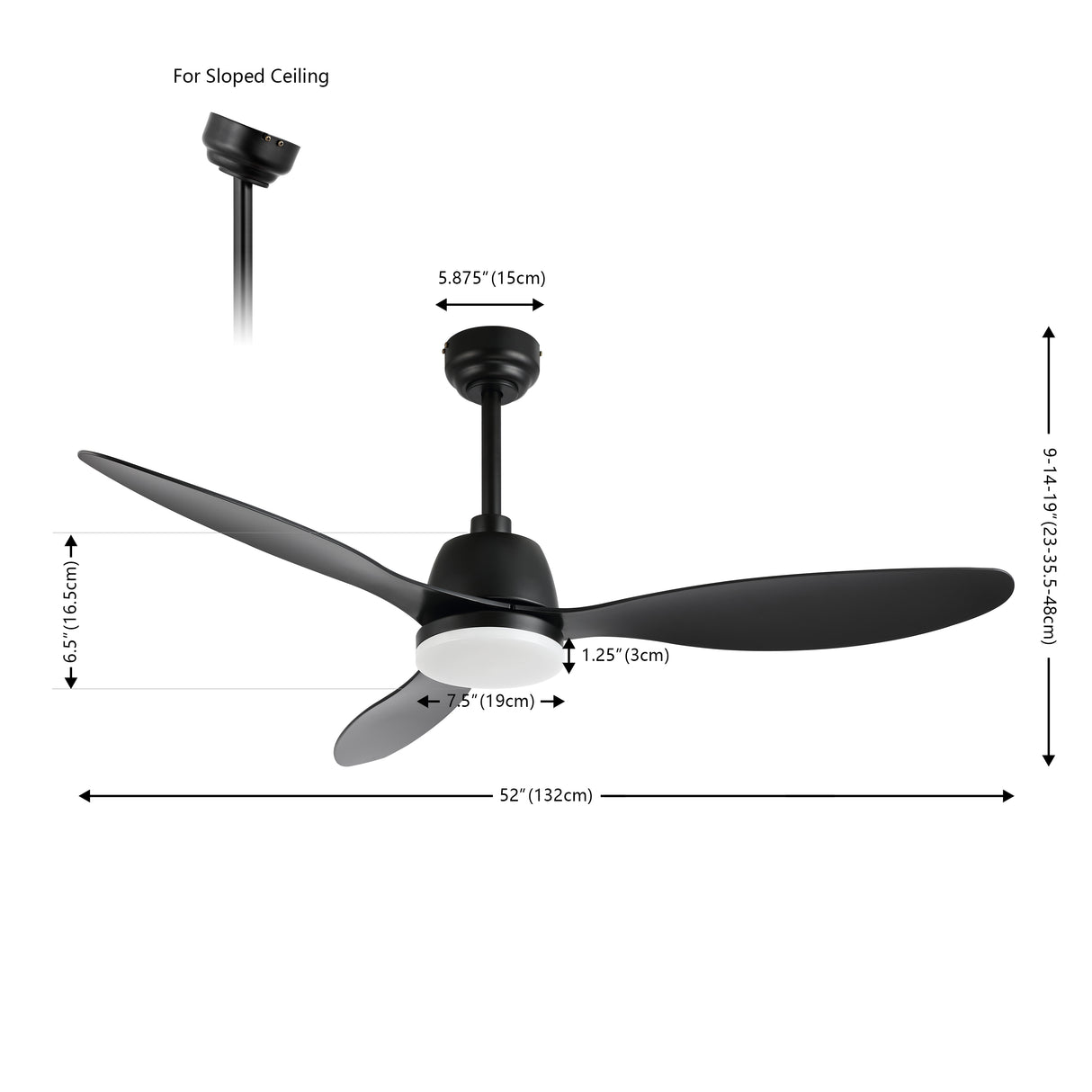 Audie 1-Light Classic Industrial Iron/Plastic Mobile-App/Remote-Controlled 6-Speed Propeller Integrated LED Ceiling Fan