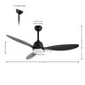 Audie 1-Light Classic Industrial Iron/Plastic Mobile-App/Remote-Controlled 6-Speed Propeller Integrated LED Ceiling Fan