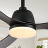 Audie 1-Light Classic Industrial Iron/Plastic Mobile-App/Remote-Controlled 6-Speed Propeller Integrated LED Ceiling Fan