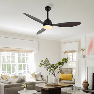 Audie 1-Light Classic Industrial Iron/Plastic Mobile-App/Remote-Controlled 6-Speed Propeller Integrated LED Ceiling Fan