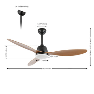 Audie 1-Light Classic Industrial Iron/Plastic Mobile-App/Remote-Controlled 6-Speed Propeller Integrated LED Ceiling Fan