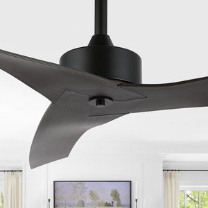 Aldrin Modern Minimalist Iron/Plastic Mobile-App/Remote-Controlled 6-Speed Razor Ceiling Fan