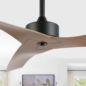 Aldrin Modern Minimalist Iron/Plastic Mobile-App/Remote-Controlled 6-Speed Razor Ceiling Fan