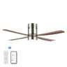 Theo 1-Light Contemporary Minimalist Iron/Acrylic Mobile-App/Remote-Controlled 6-Speed Integrated LED Ceiling Fan