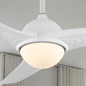 Sully 1-Light Contemporary Industrial Iron/Plastic Mobile-App/Remote-Controlled 6-Speed Propeller Integrated LED Ceiling Fan