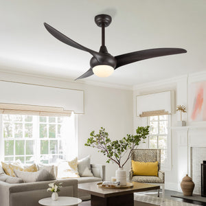 Aviator 1-Light Coastal Vintage Iron/Plastic Mobile-App/Remote-Controlled 6-Speed Retro Swirl Integrated LED Ceiling Fan
