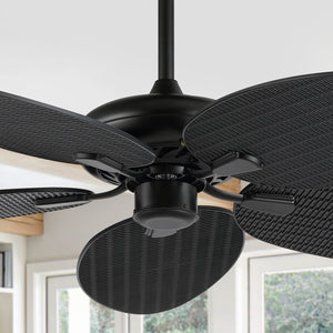 Raffles-Bohemian-Industrial-Iron/Plastic-Mobile-App/Remote-Controlled-6-Speed-Palm-Blade-Ceiling-Fan-Ceiling-Fans