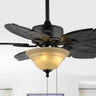 Poinciana-3-Light-Coastal-Bohemian-Iron/Wood-Palm-Leaf-LED-Ceiling-Fan-with-Pull-Chain-Ceiling-Fans