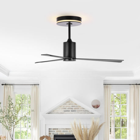 Levi-1-Light-Contemporary-Minimalist-6-Speed-Iron-Height-Adjustable-Integrated-LED-Ceiling-Fan-with-Remote-Ceiling-Fans