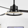 Remy-1-Light-Modern-Industrial-Iron/Acrylic/Wood-Remote-Controlled-6-Speed-Integrated-LED-Ceiling-Fan-Ceiling-Fans
