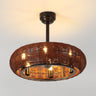 Cassidy 6-Light LED Metal Rattan Ceiling Fan with Remote