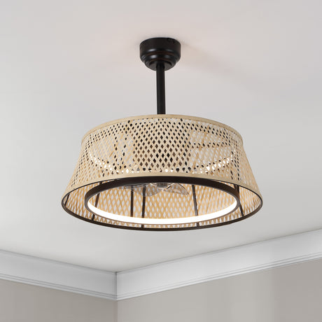 Cressida-LED-Ceiling-Fan,-Metal/Bamboo,-App/Remote-Controlled,-Dimmable,-Adjustable-Ceiling-Fans