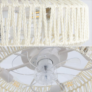 Rowan 4-Light Concealed-Blade Bohemian Ceiling Fan