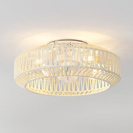 Rowan 4-Light Concealed-Blade Bohemian Ceiling Fan