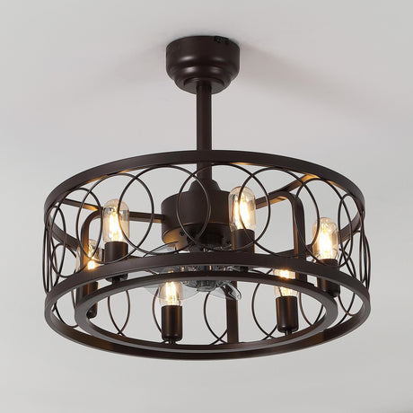 Celeste-6-Light-Industrial-LED-Ceiling-Fan,-Metal,-App/Remote,-Caged-Design-Ceiling-Fans