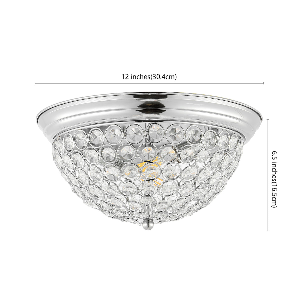 Malia 1-Light Traditional Transitional Iron LED Flush Mount