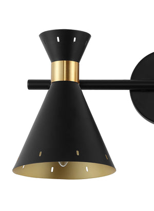 Elroy 2-Light Iron Retro Contemporary LED Track Light