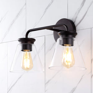Kondo 2-Light Modern Farmhouse Iron LED Vanity