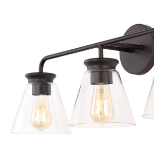 Kondo 3-Light Modern Farmhouse Iron LED Vanity