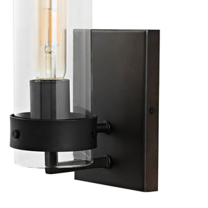 Harper 1-Light Modern Farmhouse Iron/Glass LED Sconce