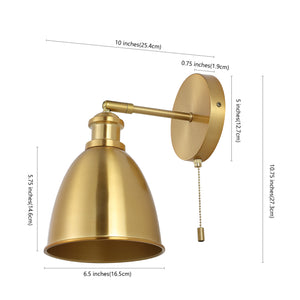 Hudson 1-Light Farmhouse Bohemian Iron LED Sconce